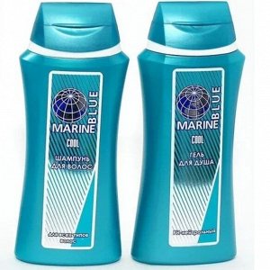 Под. набор мужской 091 "BLUE MARINE" COOL (шампунь 250мл + гель-душ 250мл)