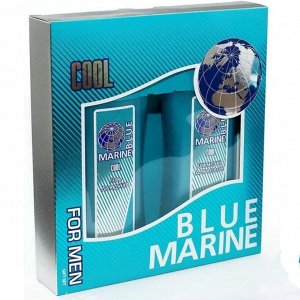 Под. набор мужской 091 "BLUE MARINE" COOL (шампунь 250мл + гель-душ 250мл)