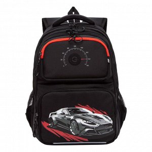 Рюкзак школьный GRIZZLY с карманом для ноутбука 13", анатомической спинкой, для мальчика