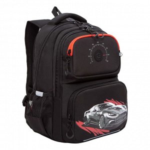 Рюкзак школьный GRIZZLY с карманом для ноутбука 13", анатомической спинкой, для мальчика