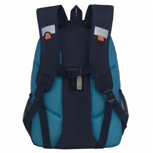 Рюкзак школьный GRIZZLY с карманом для ноутбука 13", анатомической спинкой, для мальчика