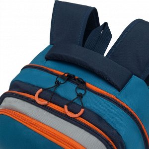 Рюкзак школьный GRIZZLY с карманом для ноутбука 13", анатомической спинкой, для мальчика