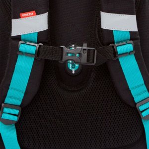 Ранец школьный формованный GRIZZLY с анатомической спинкой на ножках, для мальчика