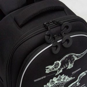 Ранец школьный формованный GRIZZLY с анатомической спинкой на ножках, для мальчика