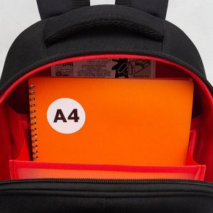Ранец школьный формованный GRIZZLY с анатомической спинкой на ножках, для мальчика