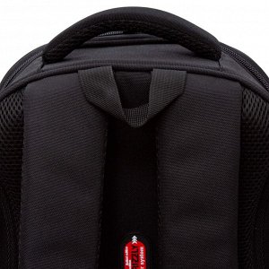Ранец школьный формованный GRIZZLY с анатомической спинкой на ножках, для мальчика