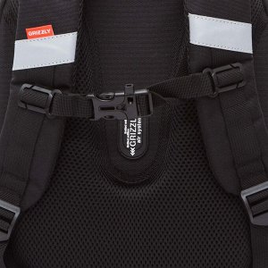 Ранец школьный формованный GRIZZLY с анатомической спинкой на ножках, для мальчика
