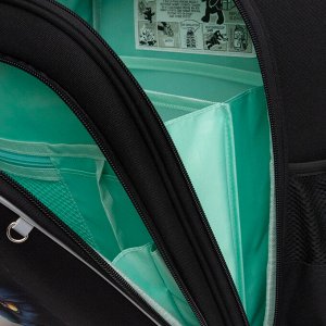 Ранец школьный формованный GRIZZLY с анатомической спинкой на ножках, для девочки