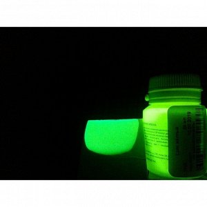 Краска акриловая люминесцентная (светящаяся в темноте), LUXART Lumi, 20 мл, жёлтый, желто-зеленое свечение (L1V20)