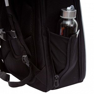 Ранец школьный формованный GRIZZLY с анатомической спинкой, на ножках, для девочек