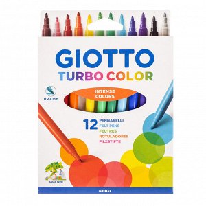 Фломастеры 12 цветов GIOTTO Turbo Color 2.8 мм 71400