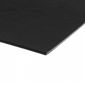 Картон целлюлозный чёрный тонированный, 1.5 мм, 20x30 см, Decoriton, 1015 г/м?