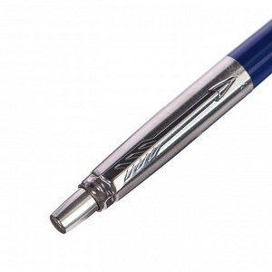 Ручка шариковая Parker Jotter K60 Blue M, корпус из нержавеющей стали, синие чернила