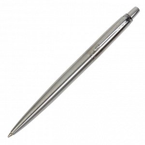 СИМА-ЛЕНД Ручка шариковая Parker Jotter Core Stainless Steel CT M, корпус из нержавеющей стали, серебристый матовый, синие чернила