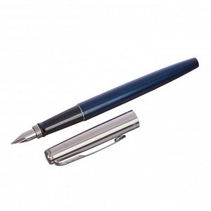 Ручка перьевая Parker Jotter Core F63 Royal Blue CT M, корпус из нержавеющей стали