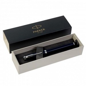 Ручка роллер Parker IM Core Matte Blue CT F, корпус синий матовый/ хром, чёрные чернила