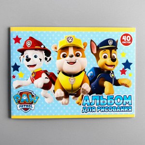 Альбом для рисования А5, 40 листов на скрепке Paw Patrol