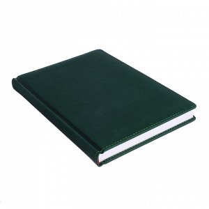 Ежедневник недатированный А5+, 136 листов Velvet, обложка искусственная кожа, зелёный
