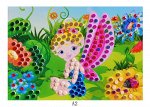 Аппликация круглыми стразами и EVA «Фея»