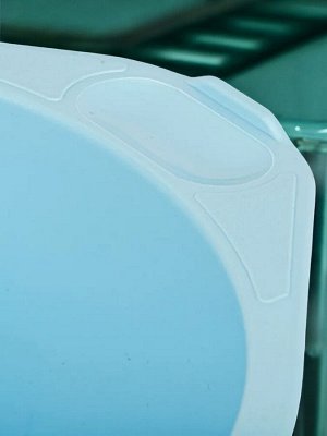 НАБОР ЧАШ 3 ШТ. С МЕРНОЙ ШКАЛОЙ И СЛИВОМ (2л, 2,75л, 3,75л) 250*230*135 (голубой)