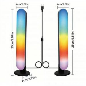 Светодиодный RGB-светильник, 16 цветов и синхронизация с музыкой