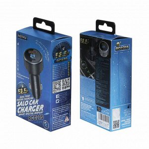 Зарядное устройство в прикуриватель Remax Salo Car Charger, 12/24В, 1xUSB (5В/3А–12В/1.5А), 1xUSB Type-C (5В/3А–12В/3А), 58.5Вт, с функциями Power Delivery и Quick Charge, арт. RCC215