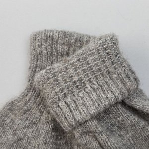 Перчатки женские из шерсти "Як" 04122 цвет серый, р-р 17-19