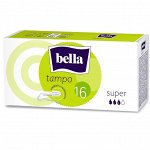 Bella Тампоны женские гигиенические &quot;Tampo super&quot; 16 шт