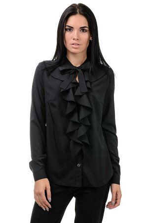 Блуза «Мишель», р-ры S-ХL, арт.393 черный