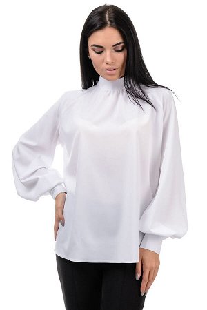 Блуза «Регина», р-ры S-L, арт.395 белый