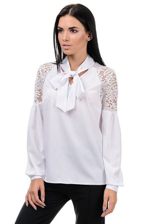 Блуза «Грейс», р-ры S-ХL, арт.397 белый