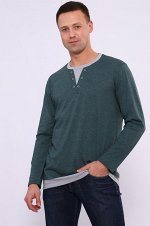 Футболка &quot;Крис&quot;, длинный рукав (зеленый)
