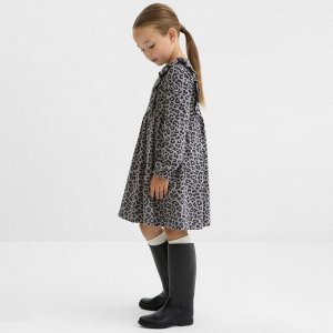Платье детское с длин.рукавом KAFTAN Trendy grey 28 (86-92)