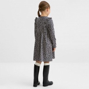 Платье детское с длин.рукавом KAFTAN Trendy grey 28 (86-92)