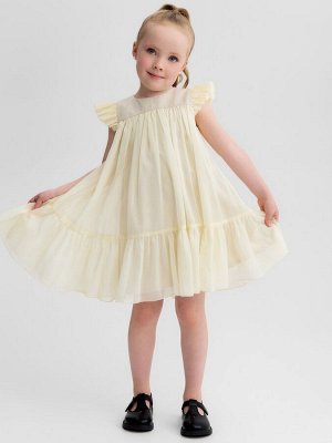 Платье для девочки MINAKU: PartyDress, цвет молочный.