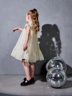 Платье для девочки MINAKU: PartyDress, цвет молочный.