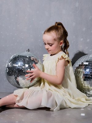 Платье для девочки MINAKU: PartyDress, цвет молочный.