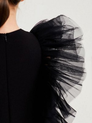 Платье нарядное детское MINAKU: PartyDress цвет чёрный, рост 140