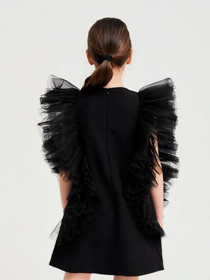 Платье нарядное детское MINAKU: PartyDress цвет чёрный, рост 140