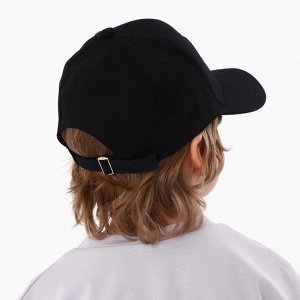 Кепка детская для мальчика 01, чёрная, р-р 52-54, 5-7 лет