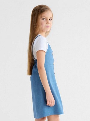 Сарафан для девочки MINAKU: Jeans collection, цвет голубой.