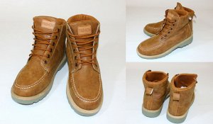 Обувь мужская А2162-4 Ботинки  "Однотонные FASH" Св.-Коричневые