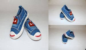 Обувь детская ML1805С-12 Слипоны "Глаза" Синии