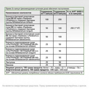 Синбиотик NaturalSupp Bifidotrim - 60 капс.