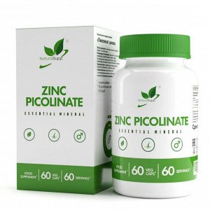 Цинк NaturalSupp Zinc Picolinate 25мг - 60 капс.