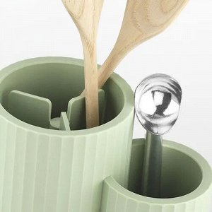 "Clean" Подставка для столовых приборов цв.зеленый 21x13,5x15см
