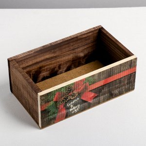 Деревянный ящик без ручки «Шрифт», 24.5 - 14.5 - 9 смщ