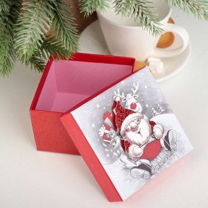 Набор коробок 3 в 1 "Дед Мороз", 13 х 13 х 8 - 9 х 9 х 6 см
