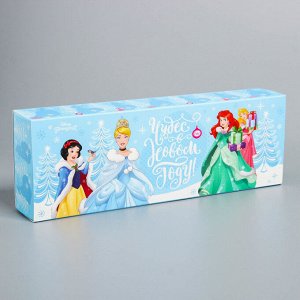 Коробка складная "Чудес в Новом году!", Принцессы, 27,2 х 9,4 х 4,8 см