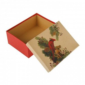Набор коробок 3в1 "Красный кардинал", 22 х 16 х 8.5 - 18 х 12 х 5.5 см